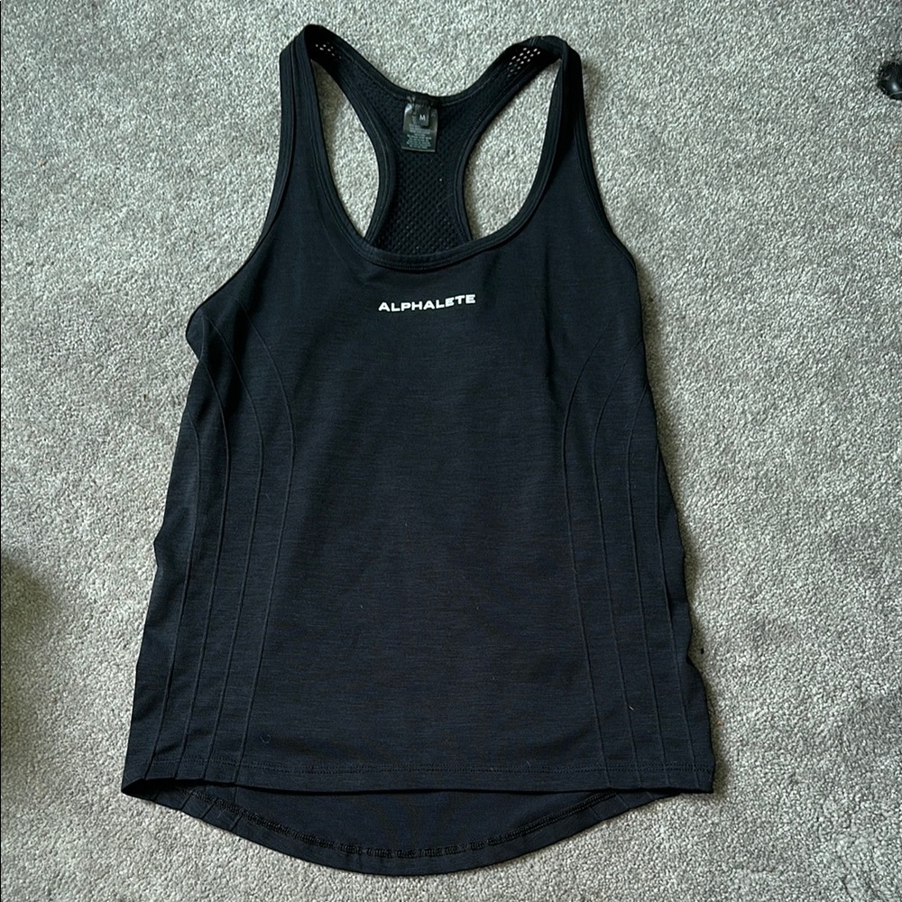 Alphalete Black Racerback Tank Top